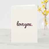 Carte de vœux sincères « Je t'aime » (Fleur jaune)