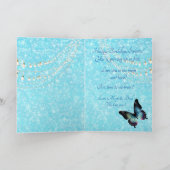 Carte de vœux sirène aquarelle bleu océan (Intérieur)