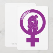 Carte de voeux Sisterhood Flat (Devant / Derrière)