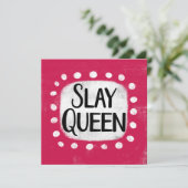 Carte de voeux Slay Queen (Debout devant)