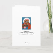 Carte de voeux Sleepy Owl (Dos)
