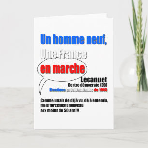 Carte de voeux Slogan En Marche