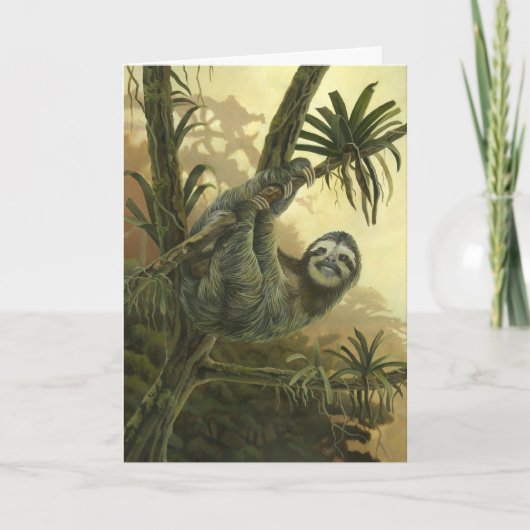 Carte de voeux Sloth (Devant)