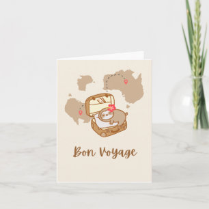 Carte de voeux Sloth Bon Voyage