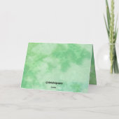 Carte de voeux Sloth Design (Dos)