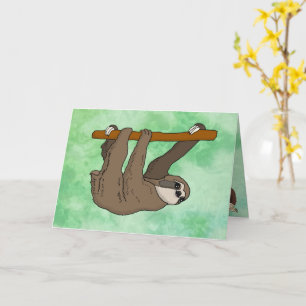 Carte de voeux Sloth Design