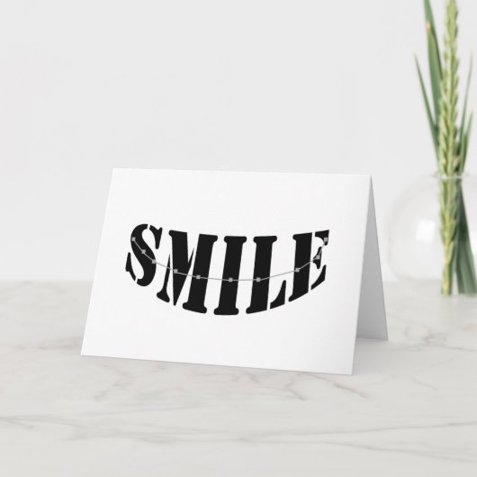 Carte de voeux Smile Braces (Devant)