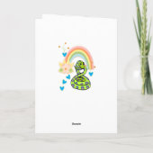 Carte de voeux Snake Rainbow (Dos)