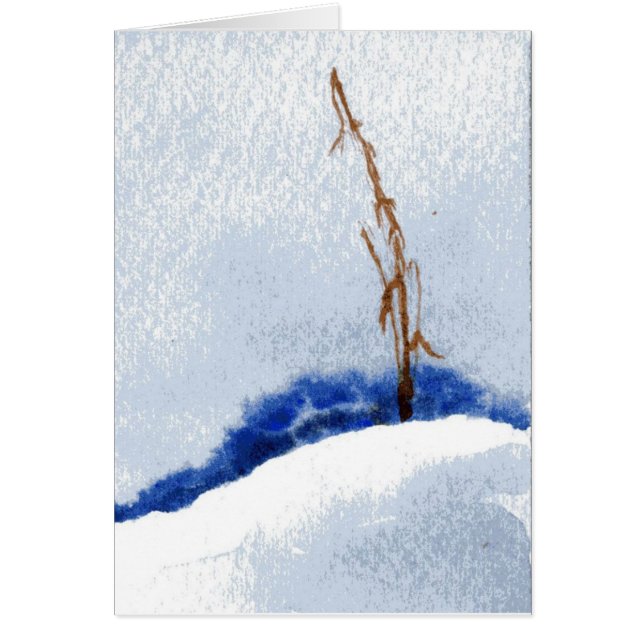 Carte de voeux Snow-scape (Devant)