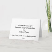 Carte de voeux Snow-scape (Dos)