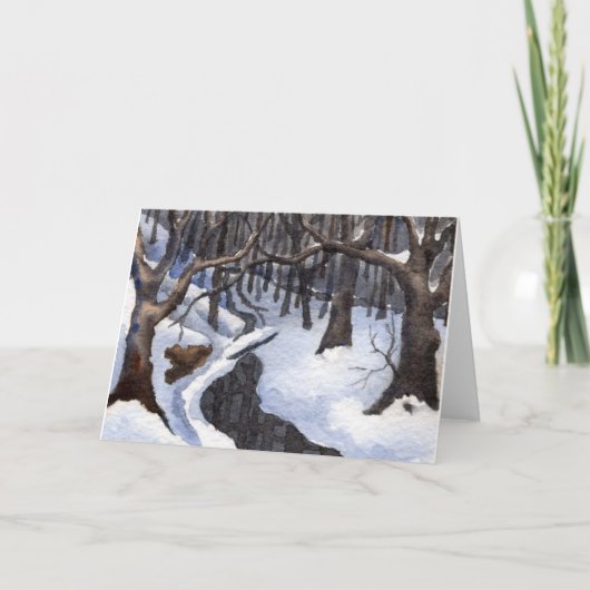 Carte de voeux Snow-scape (Devant)