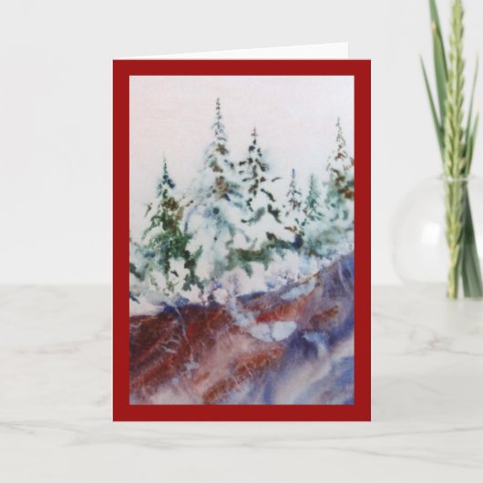 Carte de voeux Snow-scape (Devant)