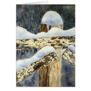 Carte de voeux Snow-scape