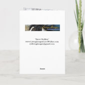 Carte de vœux Snow Stallion (Dos)