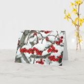 Carte de voeux Snowberries (Fleur jaune)