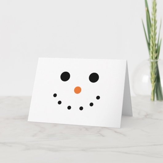 Carte de voeux Snowman Holiday (Devant)