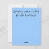 Carte de voeux - Snowman Laisser neiger (Dos)