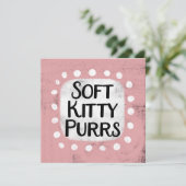 Carte de voeux Soft Kitty Purs (Debout devant)