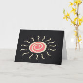 Carte de vœux Soleil (Fleur jaune)