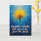 Carte de vœux Soleil Radieux (Fleur jaune)