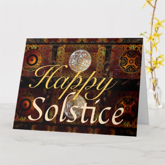 Carte de voeux solstice (Fleur jaune)