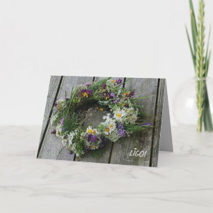 Carte de voeux solstice d'été