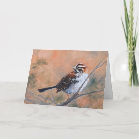 Carte de voeux Song Sparrow Fine Art (Devant)