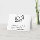 Carte de voeux Song Thrush (Dos)