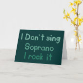Carte de voeux Soprano Rock It (Fleur jaune)