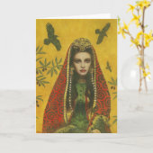 Carte de voeux Sorceress (Fleur jaune)