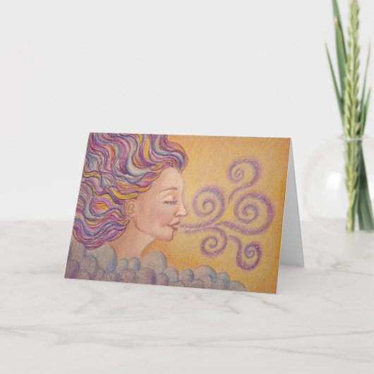 Carte de vœux "Souffle cosmique" (Devant)