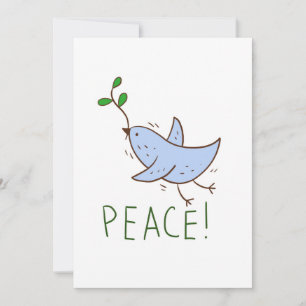 carte de voeux, souhait paix. colombe de paix