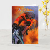 Carte de voeux Soul Mates (Fleur jaune)