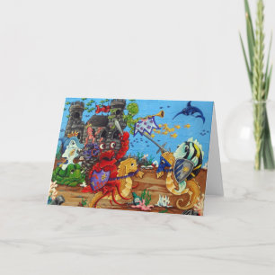 Carte de voeux sous-marine Duel