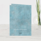 Carte de voeux Southwest Winter Deer Blue Holiday (Dos)