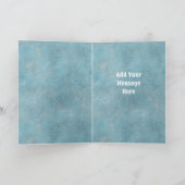 Carte de voeux Southwest Winter Deer Blue Holiday (Intérieur)