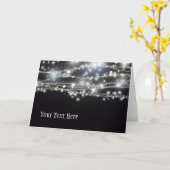 Carte de voeux Sparkling Stars (Fleur jaune)