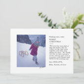 carte de voeux spécial photo unique (Debout devant)