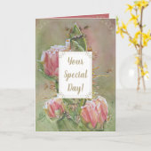 Carte de voeux spéciale Cactus (Fleur jaune)