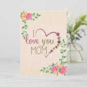 Carte de voeux spéciale pour la fête des mères (Debout devant)