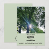 Carte de voeux spéciale pour l'anniversaire (Devant / Derrière)