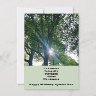 Carte de voeux spéciale pour l'anniversaire