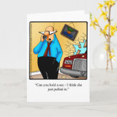 Carte de voeux "Spectickles" pour le Humour de mar (Fleur jaune)