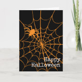 Carte de voeux Spider Web Déplaisant Halloween (Devant)