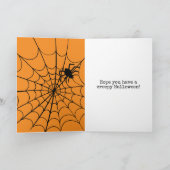 Carte de voeux Spider Web Déplaisant Halloween (Intérieur)
