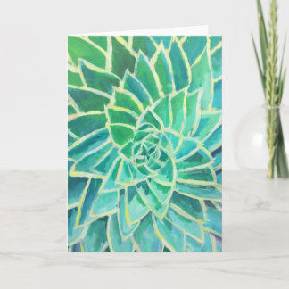 Carte de voeux Spiral Aloe Painting