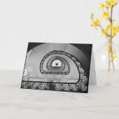 Carte de voeux Spiral Up (Fleur jaune)