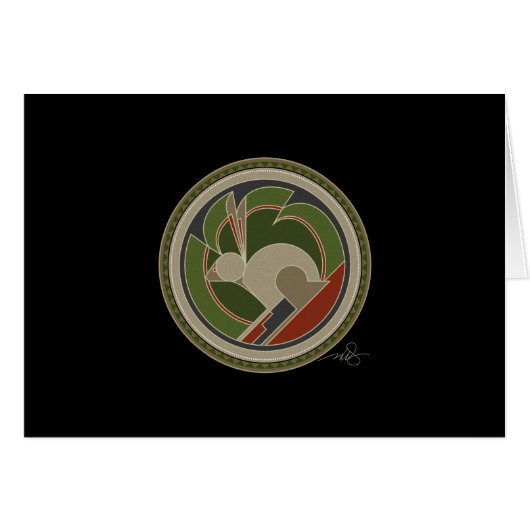 Carte de voeux Spirit of Rabbit (Devant horizontal)