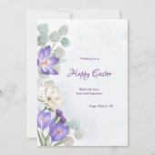 Carte de voeux Spring Crocus Pâques (Devant)