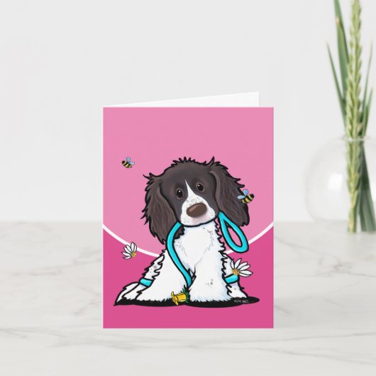 Carte de voeux Springer Spaniel (Devant)